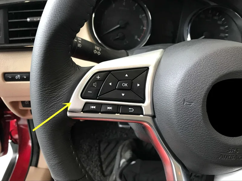For-Nissan-Qashqai-J11-2018-ABS-Matte-Interior-Steering-Wheel-Button-Cover-Trim-2pcs-Car-Styling (1)