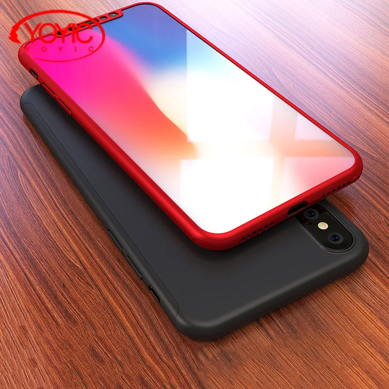 YOYIC 360 Degree Full Cover Case For iPhone 6 6s 7 8 Plus 5 5s X Case For iphone 7 7 Plus 6 5 5s SE Protection Cases + Glass
YOYIC 360 Degree Full Cover Case For iPhone 6 6s 7 8 Plus 5 5s X Case For iphone 7 7 Plus 6 5 5s SE Protection Cases + Glass