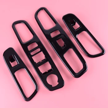 New 4pcs ABS Black Inteior Door Armrest Window Lift Button Cover Trim Sticker Car Styling Fit For Jeep Renegade 2015 2016 2017
New 4pcs ABS Black Inteior Door Armrest Window Lift Button Cover Trim Sticker Car Styling Fit For Jeep Renegade 2015 2016 2017