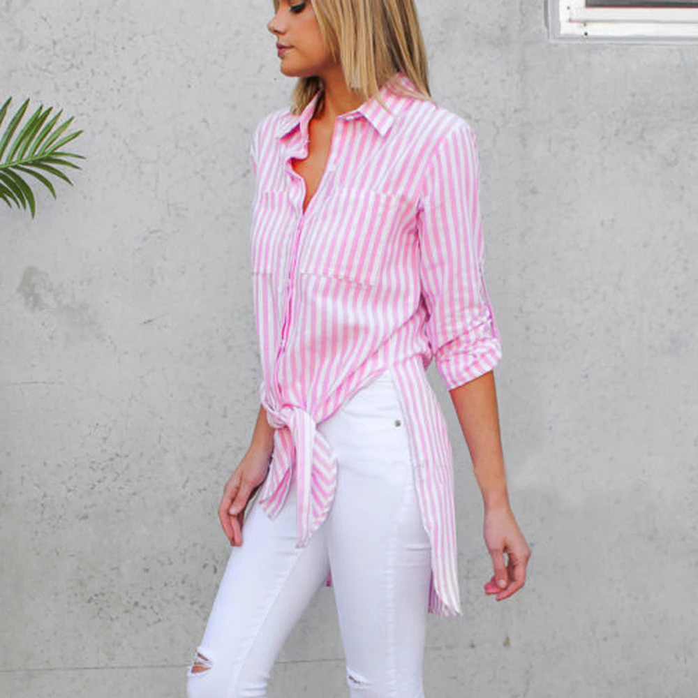 JAYCOSIN Women Fashion Striped Long Sleeve Button Pocket Loose Casual Blouse Shirt Tops 2018 PH3 blusas mujer de moda
JAYCOSIN Women Fashion Striped Long Sleeve Button Pocket Loose Casual Blouse Shirt Tops 2018 PH3 blusas mujer de moda