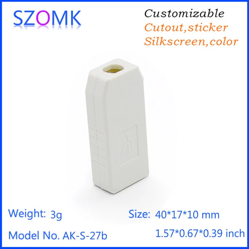 small usb plastic enclosure usb stick shell box junction box plastic housing pcb plastic box for electronics project USB small enclosure (15).jpg