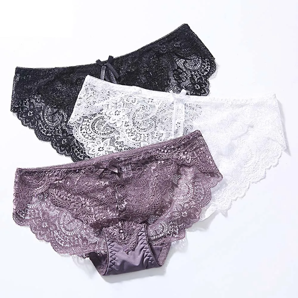 Women's Sexy Lace Panties Seamless Underwear Briefs Nylon Silk for Girls Ladies Bikini Cotton Crotch Transparent Lingerie
Women's Sexy Lace Panties Seamless Underwear Briefs Nylon Silk for Girls Ladies Bikini Cotton Crotch Transparent Lingerie