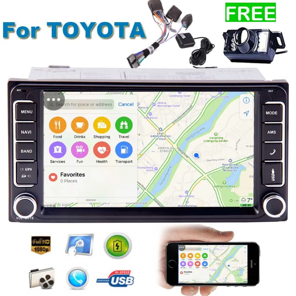 7 inch 2 Din Car Stereo Receiver MP5 Player Head Unit Touchscreen In-Dash Car Headunit Deck FM Radio Audio Video Bluetooth USB T
7 inch 2 Din Car Stereo Receiver MP5 Player Head Unit Touchscreen In-Dash Car Headunit Deck FM Radio Audio Video Bluetooth USB T
