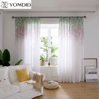 Wisteria Flower Design Home Decor Modern Tulle Curtains For Living Room Bedroom Window Sheer Voile Curtains 3 Color Available
Wisteria Flower Design Home Decor Modern Tulle Curtains For Living Room Bedroom Window Sheer Voile Curtains 3 Color Available