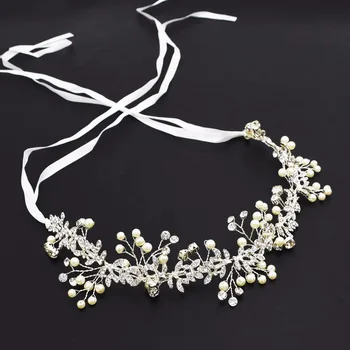Gold color Bridal Wedding Hair Accessory Rhinestone Pearl Flower Vine Tiara DIY Jewelry Ribbon Bride Boho Head piece Headdress
Gold color Bridal Wedding Hair Accessory Rhinestone Pearl Flower Vine Tiara DIY Jewelry Ribbon Bride Boho Head piece Headdress