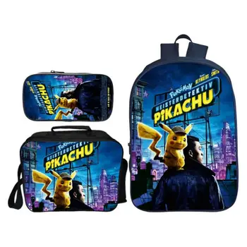 2019 Hot 3 Pcs/Set Detective Pikachu School Backpack for Children Pokemon Casual School Bags for Boys and Girls Mochila Gift
2019 Hot 3 Pcs/Set Detective Pikachu School Backpack for Children Pokemon Casual School Bags for Boys and Girls Mochila Gift