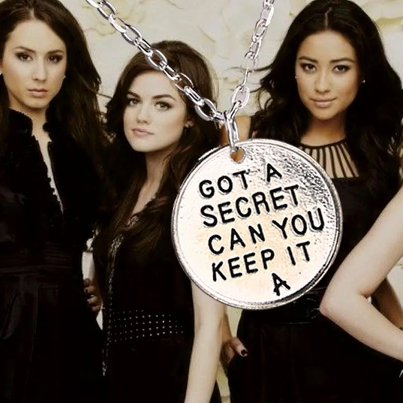 Pretty Little Liars Got A Secret Can You Keep It Message Pendant Necklace Sister BFF Jewelry Fashion Women Necklaces Charm Gifts
Pretty Little Liars Got A Secret Can You Keep It Message Pendant Necklace Sister BFF Jewelry Fashion Women Necklaces Charm Gifts