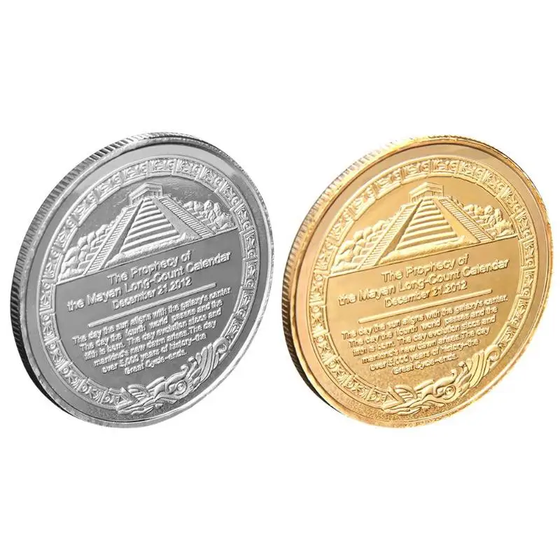 Mayan Aztec Calendar Souvenir Commemorative Coin Plated Non-currency Prophecy Tourism Art Collection Gold Silver
Mayan Aztec Calendar Souvenir Commemorative Coin Plated Non-currency Prophecy Tourism Art Collection Gold Silver