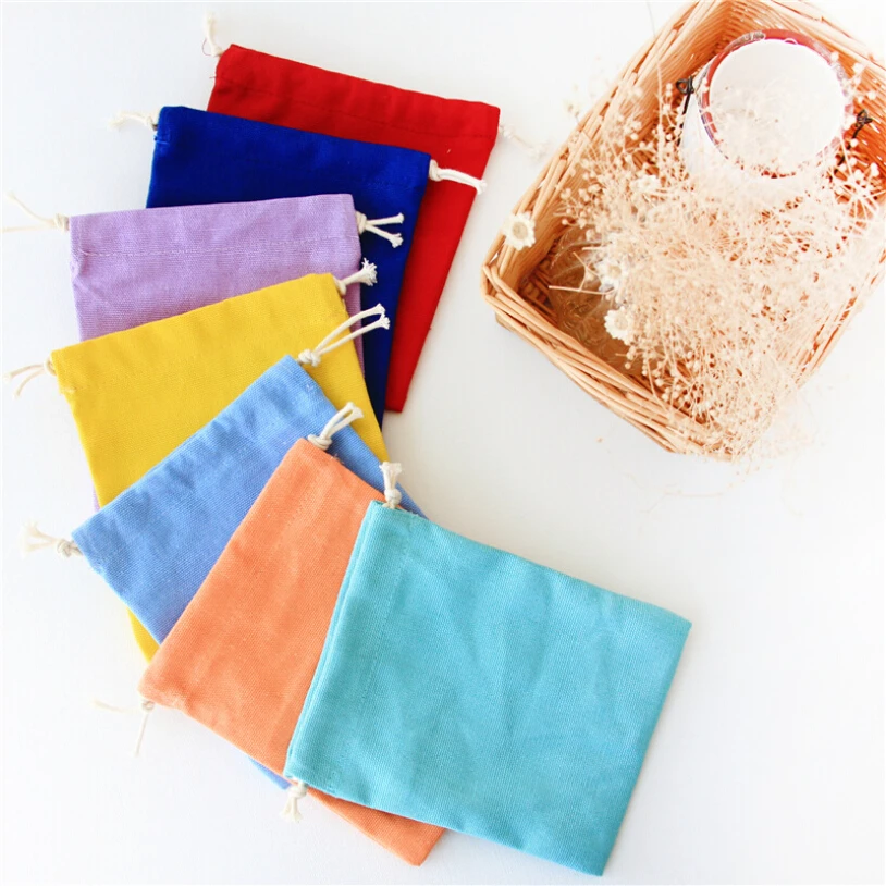 High Quality Canvas Storage Bag Solid Color Eco-Friendly Shopping Tea/candy/smoking Package Drawstring Bag Small Cloth Bag Gifts
High Quality Canvas Storage Bag Solid Color Eco-Friendly Shopping Tea/candy/smoking Package Drawstring Bag Small Cloth Bag Gifts