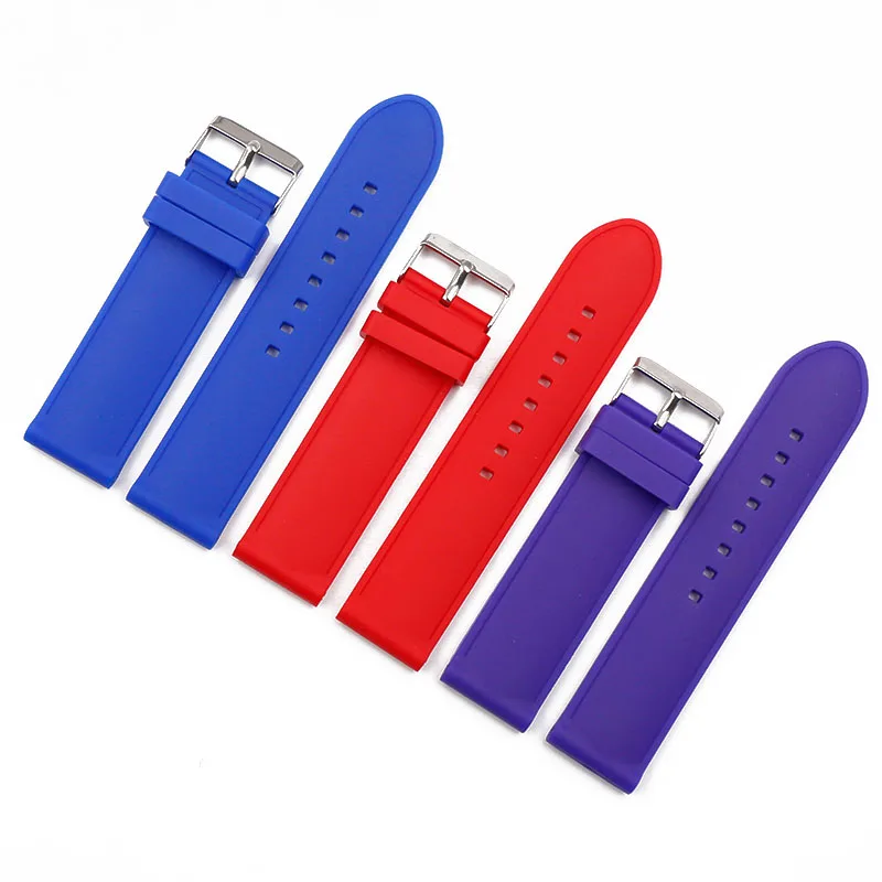 Silicone strap men's watch accessories pin buckle 24mm outdoor sports waterproof rubber strap women's suit brand watch belt band
Silicone strap men's watch accessories pin buckle 24mm outdoor sports waterproof rubber strap women's suit brand watch belt band