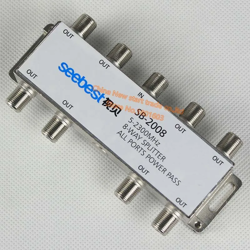 8 Way Coax Cable Splitter F-Type Screw for Cable TV Antenna 8 way splitter satellite TV antenna signal 20dB 5-2300MHz SATV/CATV
8 Way Coax Cable Splitter F-Type Screw for Cable TV Antenna 8 way splitter satellite TV antenna signal 20dB 5-2300MHz SATV/CATV