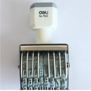 50PC DL7523 printing machine portable date stamping equipment number stamping machine numerical press machine 
50PC DL7523 printing machine portable date stamping equipment number stamping machine numerical press machine