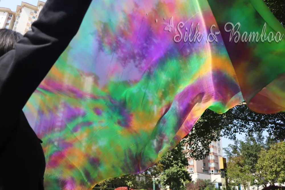 Serenity tie-dye, 1 piece 2.7m*1.1m(3 yard*45") hand painted belly dance silk veil, real flowy 5mm paj silk!
Serenity tie-dye, 1 piece 2.7m*1.1m(3 yard*45") hand painted belly dance silk veil, real flowy 5mm paj silk!