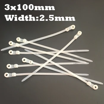 100pcs 3x100 3*100mm (2.5mm Width) White Nylon Wire String Zip Screw Mount Hole Fixed Eyelet Self-Locking Cable Tie
100pcs 3x100 3*100mm (2.5mm Width) White Nylon Wire String Zip Screw Mount Hole Fixed Eyelet Self-Locking Cable Tie