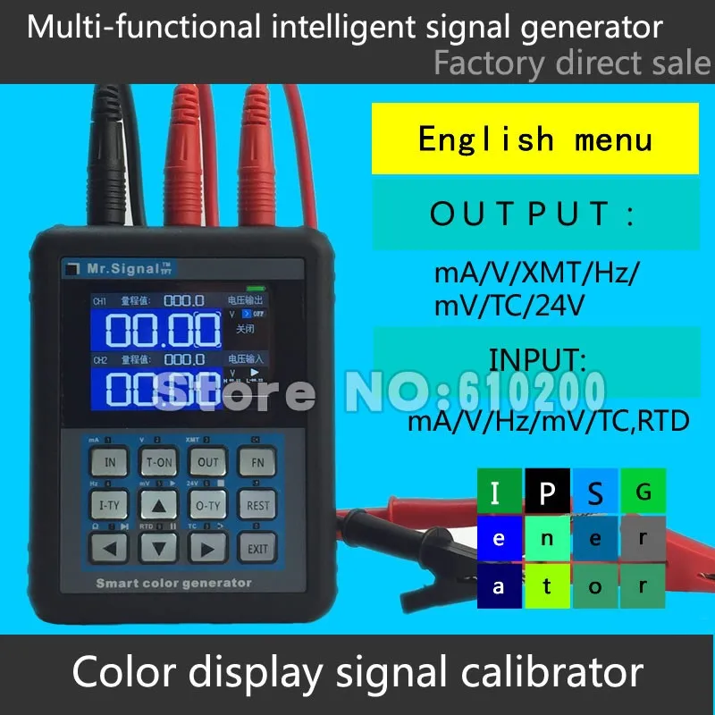 MR2.0 PRO+ 4-20mA calibration Current voltage Signal Pressure Display Signal generator DDS+B,S,K,E,R,J,T,N Thermocouple output
MR2.0 PRO+ 4-20mA calibration Current voltage Signal Pressure Display Signal generator DDS+B,S,K,E,R,J,T,N Thermocouple output