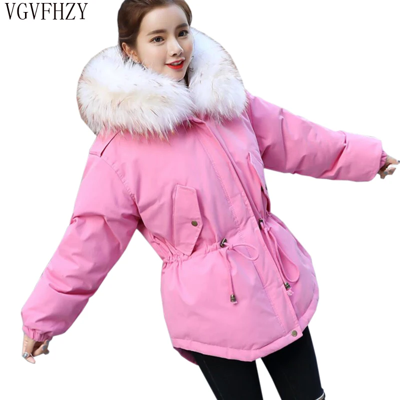 2018 New Fur Winter Jacket Women Down Jackets Female Hooded Warm Winter Coat Fur Collar Women Parkas pink white Outwear LY1246
2018 New Fur Winter Jacket Women Down Jackets Female Hooded Warm Winter Coat Fur Collar Women Parkas pink white Outwear LY1246