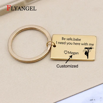 Stainless Steel Keyring Custom Name Be Safe Babe I Need you here with me Key Chain for Couples Valentine's Gift Keychain Jewelry
Stainless Steel Keyring Custom Name Be Safe Babe I Need you here with me Key Chain for Couples Valentine's Gift Keychain Jewelry