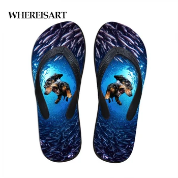 WHEREISART Ladies House Flip Flops Casual Beach Slippers 3D Lovely Dog Animal Printing Summer Rubber flats Woman Bath Shoes
WHEREISART Ladies House Flip Flops Casual Beach Slippers 3D Lovely Dog Animal Printing Summer Rubber flats Woman Bath Shoes