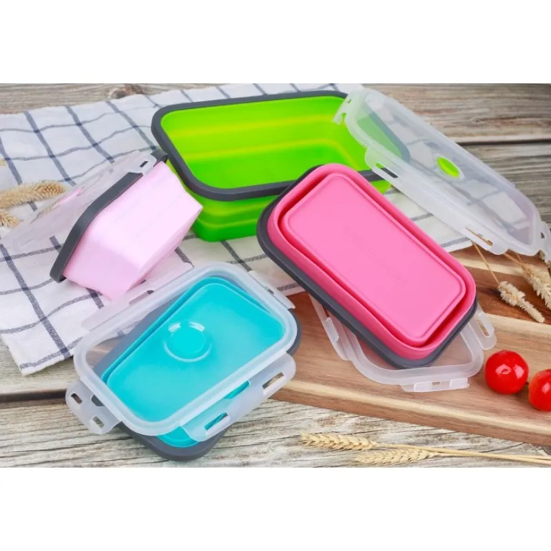 Silicone Lunch Box Collapsible Portable Bowl Bento Box Folding Food Container 350/500/800/1200ml Eco-Friendly Microwave heating
Silicone Lunch Box Collapsible Portable Bowl Bento Box Folding Food Container 350/500/800/1200ml Eco-Friendly Microwave heating