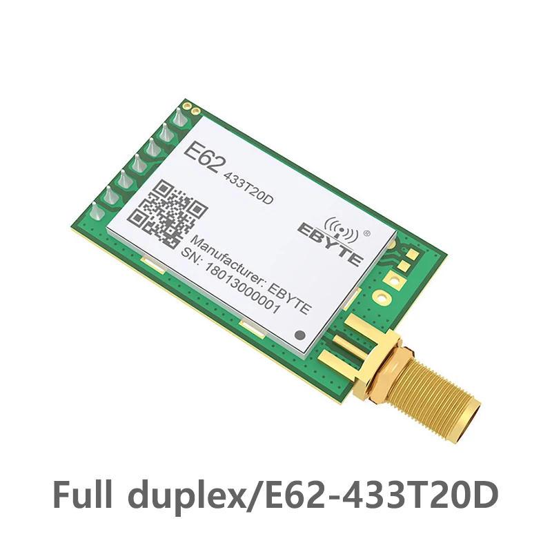 E62-433T20D 433MHz Full Duplex rf Module Long Range Wireless Transceiver iot Transmitter and Receiver UART
E62-433T20D 433MHz Full Duplex rf Module Long Range Wireless Transceiver iot Transmitter and Receiver UART