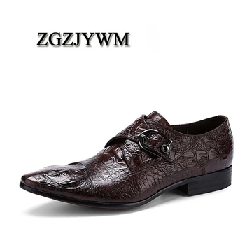 ZGZJYWM High Quality Spring/Autumn Black/Red Genuine Leather Flat Oxford Slip-On Solid Crocodile Style Dress Wedding Shoes
ZGZJYWM High Quality Spring/Autumn Black/Red Genuine Leather Flat Oxford Slip-On Solid Crocodile Style Dress Wedding Shoes