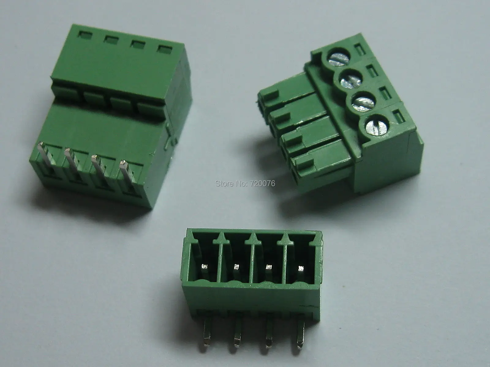 12 pcs Screw Terminal Block Connector 3.5mm Angle 4 pin/way Green Pluggable Type
12 pcs Screw Terminal Block Connector 3.5mm Angle 4 pin/way Green Pluggable Type