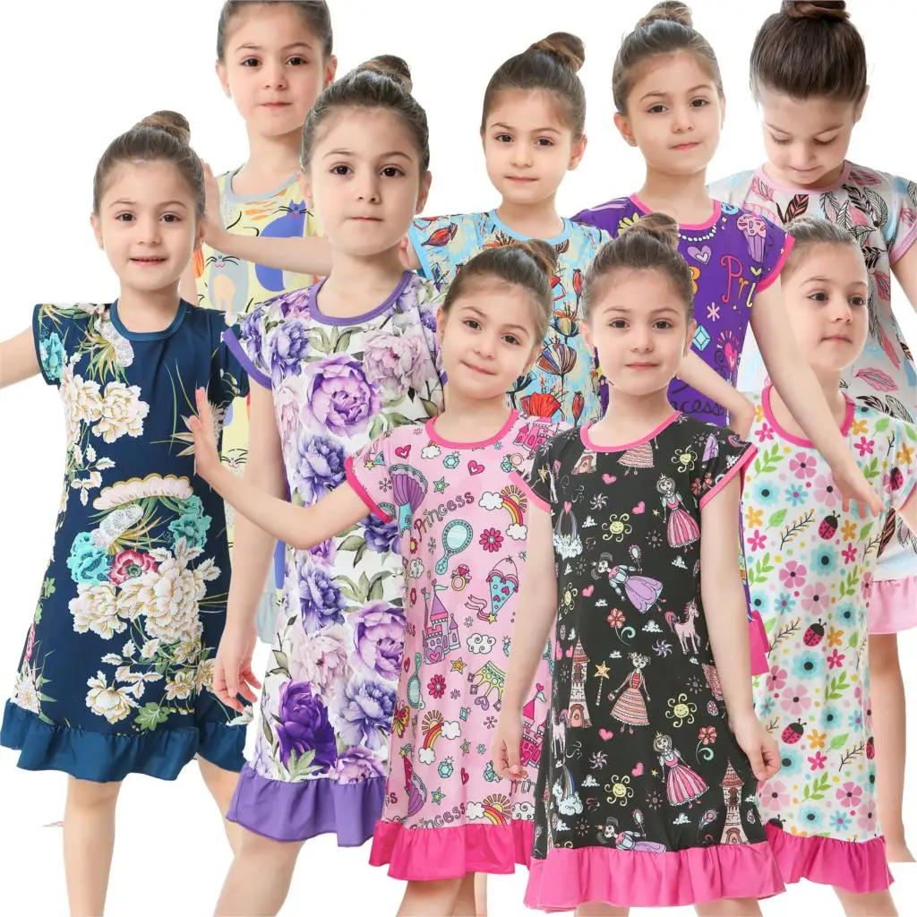 10 Colors Girls Night Dress Children Sleepwear Baby Pajama for 2-10Years Kids Floral Princess Nightgowns
10 Colors Girls Night Dress Children Sleepwear Baby Pajama for 2-10Years Kids Floral Princess Nightgowns