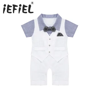 Newborn Toddler Infant Baby Boys Short Sleeves Bowtie Waistcoat Birthday Party Formal Gentleman Bow One-piece Romper Jumpsuit
Newborn Toddler Infant Baby Boys Short Sleeves Bowtie Waistcoat Birthday Party Formal Gentleman Bow One-piece Romper Jumpsuit