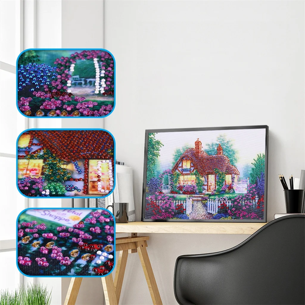 Special Shaped Crystal House Diamond Painting Landscape Garden Flower Rhinestones Pictures Diamond Embroidery Sale Cross Stitch
Special Shaped Crystal House Diamond Painting Landscape Garden Flower Rhinestones Pictures Diamond Embroidery Sale Cross Stitch