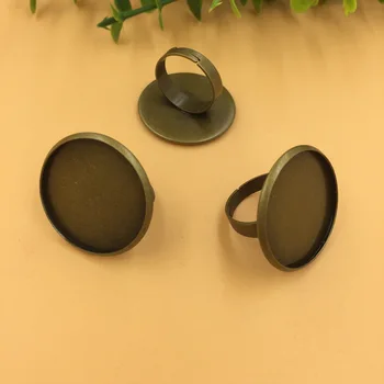 20 PCS 25mm Round Cabochon Base Vintage Metal Copper Crown Ring Setting Bezel Blank Adjustable Ring For Women Jewelry Making
20 PCS 25mm Round Cabochon Base Vintage Metal Copper Crown Ring Setting Bezel Blank Adjustable Ring For Women Jewelry Making