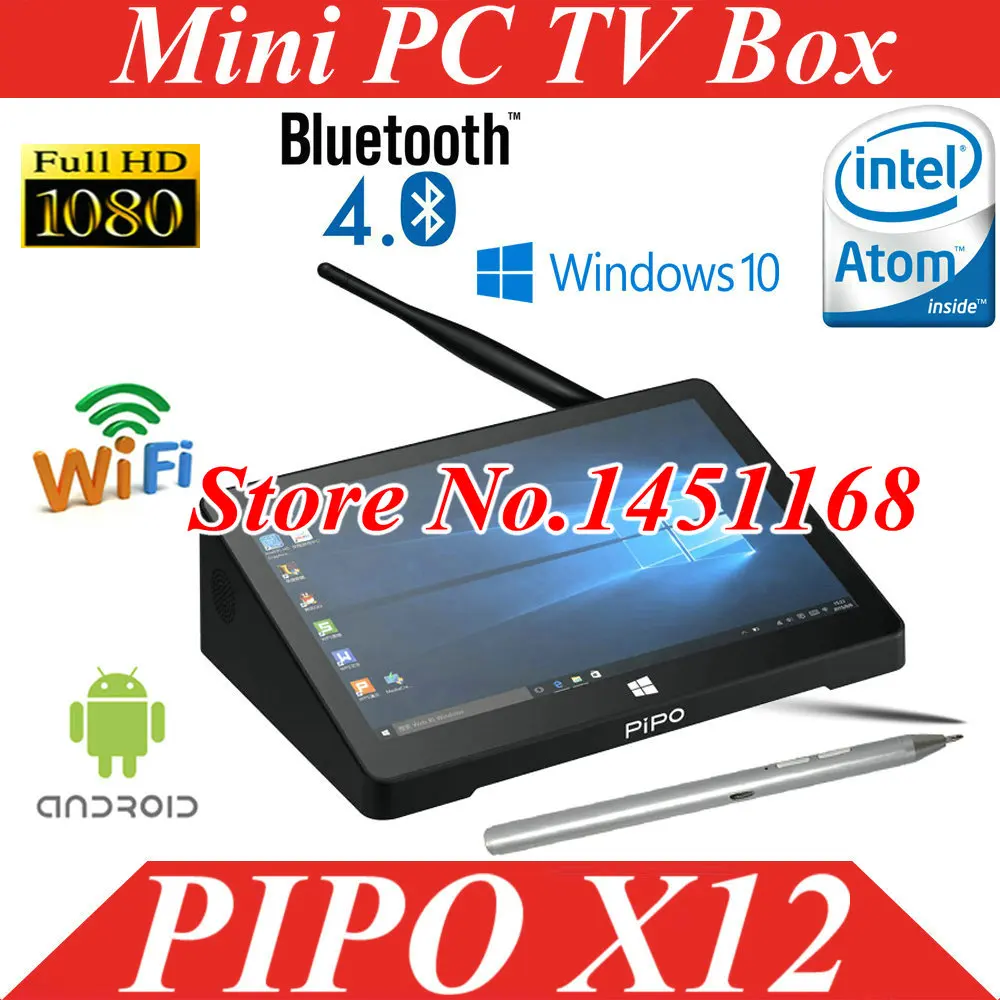 Original 10.8" 1920*1280 PIPO X12 Mini PC Windows 10 OS TV Box Z8350 Quad Core 4G+64G 10000mAh With Stylus Pen
Original 10.8" 1920*1280 PIPO X12 Mini PC Windows 10 OS TV Box Z8350 Quad Core 4G+64G 10000mAh With Stylus Pen