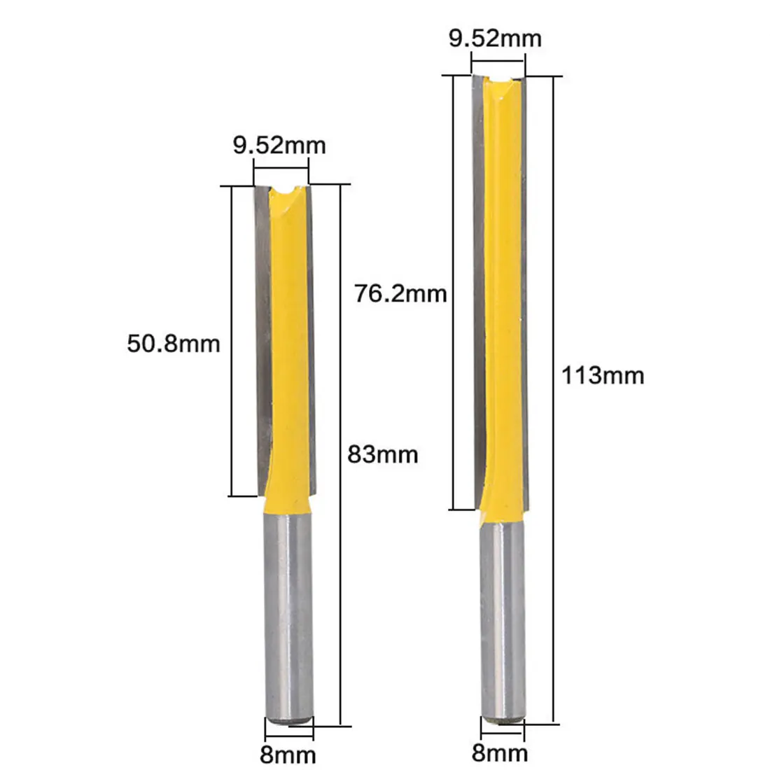 Double Cutters Flush Trim Router Bit Carbide Flush Trim Router Bit Upper Lower Top Bottom Double Bearing 1/4 * 3/8 Extra Long
Double Cutters Flush Trim Router Bit Carbide Flush Trim Router Bit Upper Lower Top Bottom Double Bearing 1/4 * 3/8 Extra Long