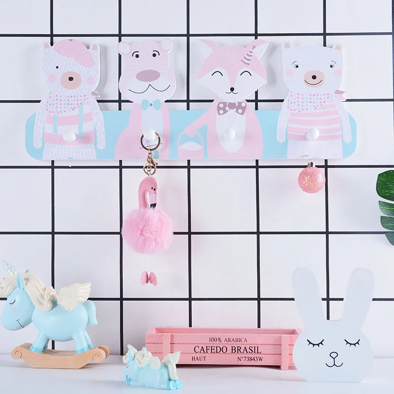 D Ins Nordic Cute Pink Wood Bear Wall Shelves Wood Wall Hanger Clapboard for Keys Cloths Children Room Decoration Kids Gift
D Ins Nordic Cute Pink Wood Bear Wall Shelves Wood Wall Hanger Clapboard for Keys Cloths Children Room Decoration Kids Gift