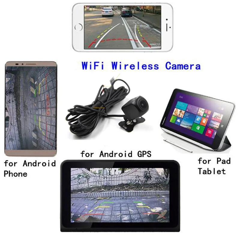 2018 latest WIFI car wireless Intelligent Dynamic Trajectory Rear View Camera for Android + iOS parking camera detector
2018 latest WIFI car wireless Intelligent Dynamic Trajectory Rear View Camera for Android + iOS parking camera detector