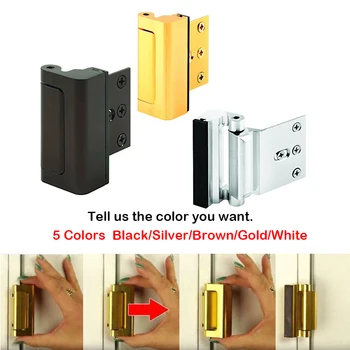 Aluminium Alloy U Door Reinforcement Lock Security Door Lock Home Child Proof Door Stopper Withstand 800 lbs for Inwa
Aluminium Alloy U Door Reinforcement Lock Security Door Lock Home Child Proof Door Stopper Withstand 800 lbs for Inwa