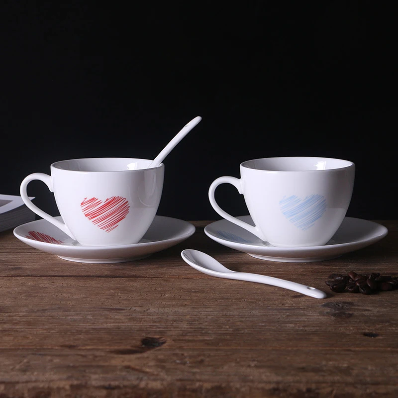 Red blue love pattern coffee mug with spoon dish,simple ceramic Mugs set,Afternoon tea cup everything for the kitchen tea mug
Red blue love pattern coffee mug with spoon dish,simple ceramic Mugs set,Afternoon tea cup everything for the kitchen tea mug