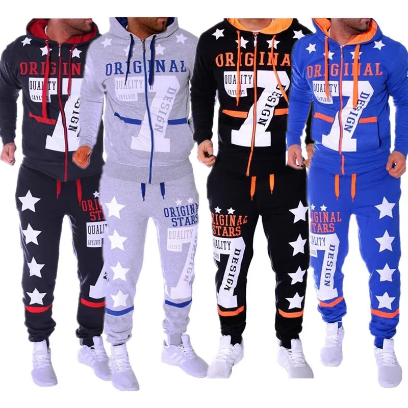 Fashion Sportswear Men Jogger Set 2 Piece Sweat Suit Set Casual Printed Hooded Sweatshirts And Pants Set running Tracksuit Men
Fashion Sportswear Men Jogger Set 2 Piece Sweat Suit Set Casual Printed Hooded Sweatshirts And Pants Set running Tracksuit Men