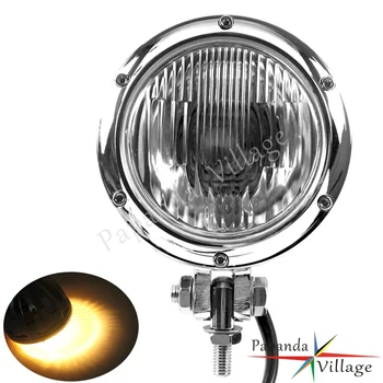 Chrome Clear Motorcycle 12V 55/60W HI/LO Beam Front Retro Headlight Headlamp Lighting Universal for Harley Dyna Custom Bobber
Chrome Clear Motorcycle 12V 55/60W HI/LO Beam Front Retro Headlight Headlamp Lighting Universal for Harley Dyna Custom Bobber