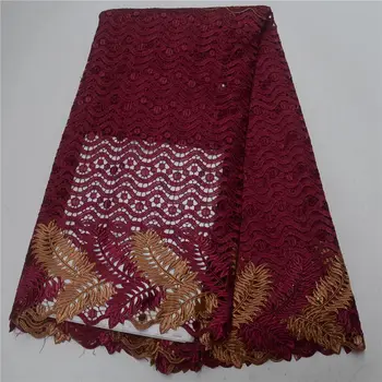 High Quality African Lace Fabric 2018 Latest African Guipure Lace wine red Color Nigerian Guipure Lace Fabric for women -J5
High Quality African Lace Fabric 2018 Latest African Guipure Lace wine red Color Nigerian Guipure Lace Fabric for women -J5