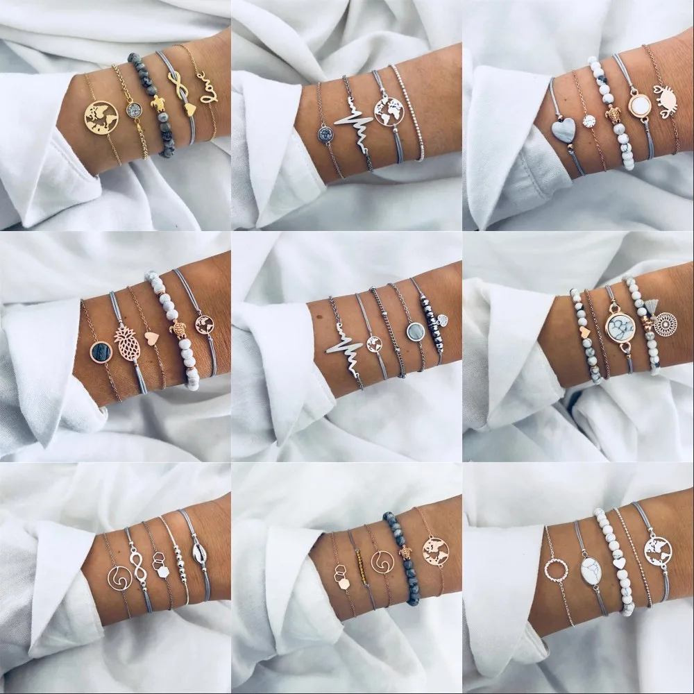 SOUQ 22 style 2019 Bohemian Bracelets & Bangles Set Vintage Bead Boho Charm Bracelet For Women Jewelry Accessories
SOUQ 22 style 2019 Bohemian Bracelets & Bangles Set Vintage Bead Boho Charm Bracelet For Women Jewelry Accessories