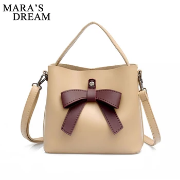 Mara's Dream Brand 2018 New Bow Shoulder Messenger Crossbody Bags Simple Fashion Bucket Bag Panelled Women Top-handle Handbags
Mara's Dream Brand 2018 New Bow Shoulder Messenger Crossbody Bags Simple Fashion Bucket Bag Panelled Women Top-handle Handbags