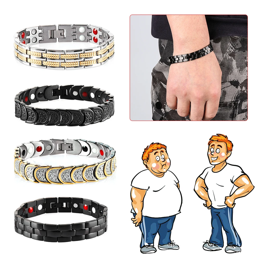 1PC Magnetic Bracelet Bangle Healing Beads For Lose Weight Slimming Titanium Steel Acupoint Massage Health Care Therapy Jewelry
1PC Magnetic Bracelet Bangle Healing Beads For Lose Weight Slimming Titanium Steel Acupoint Massage Health Care Therapy Jewelry