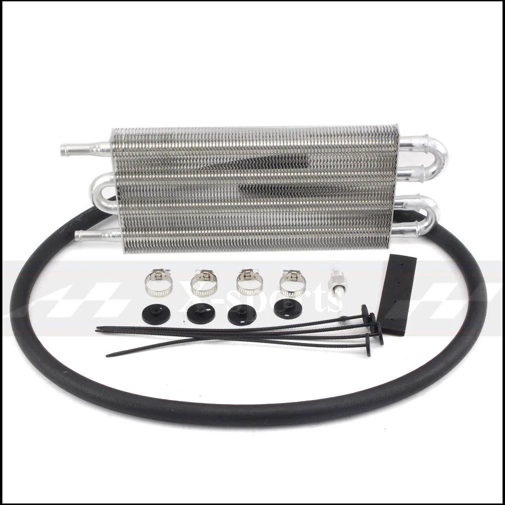 Car Cooling System Radiator AT/MT Transmission Oil Cooler Kit Universal Aluminum Core Body Size 4 Row 250*127*20 Black Silver
Car Cooling System Radiator AT/MT Transmission Oil Cooler Kit Universal Aluminum Core Body Size 4 Row 250*127*20 Black Silver
