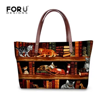 FORUDESIGNS Retro Vintage Women Totes Cross-body Bags Cute Book Shelf Sleepy Kitty Cat Printing Handbags for Ladies Bolsos Mujer
FORUDESIGNS Retro Vintage Women Totes Cross-body Bags Cute Book Shelf Sleepy Kitty Cat Printing Handbags for Ladies Bolsos Mujer