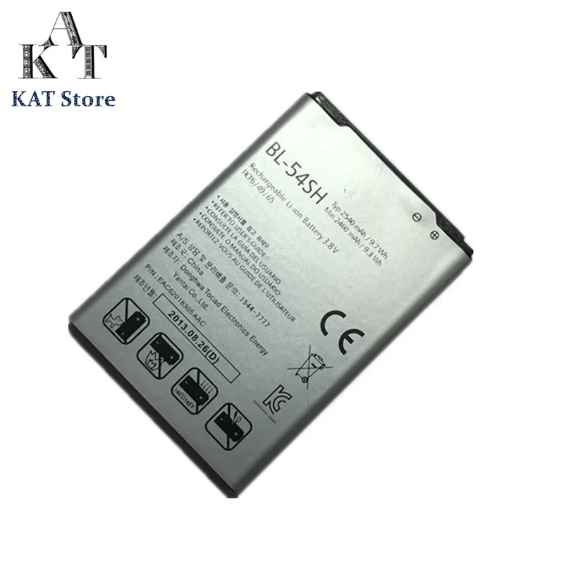 Mobile Phone Battery For LG Optimus LTE III F260S F260K F260L 2540mAh Li-ion Batteries BL-54SH Rechargeable Accumulator
Mobile Phone Battery For LG Optimus LTE III F260S F260K F260L 2540mAh Li-ion Batteries BL-54SH Rechargeable Accumulator