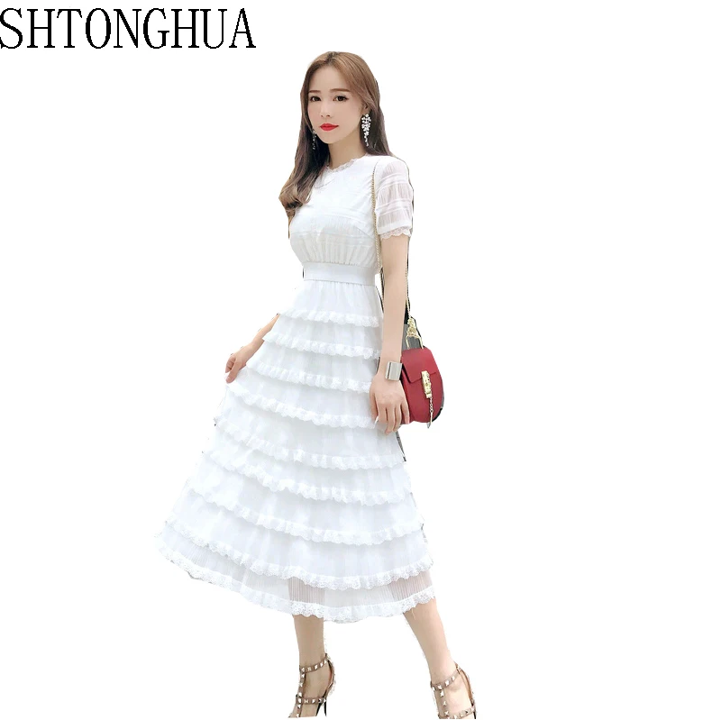 2019 Summer Women Holiday Beach dress Cake Dresses Female Short Sleeve High Waist Clothes Cute Korean Fashion
2019 Summer Women Holiday Beach dress Cake Dresses Female Short Sleeve High Waist Clothes Cute Korean Fashion