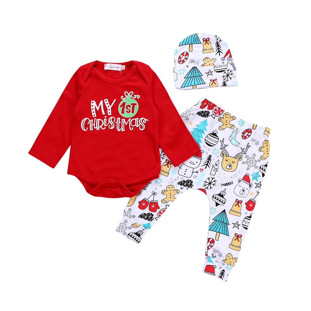 2018 Newborn Baby Boys Girls My 1st Christmas Tops Romper Pants Hat Outfits Set Size 0-24M
2018 Newborn Baby Boys Girls My 1st Christmas Tops Romper Pants Hat Outfits Set Size 0-24M