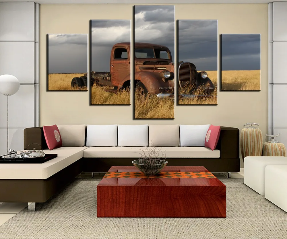 Modern Decorative 5 Pieces HD Print Painting Old Rusty Car Landscape Canvas Wall Art Home Decor For Living Room Picture Poster
Modern Decorative 5 Pieces HD Print Painting Old Rusty Car Landscape Canvas Wall Art Home Decor For Living Room Picture Poster