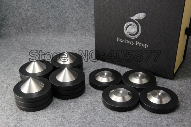 NEW 4 Sets Black Crystal Steel Dia 49mm Sound Isolation Feet Speaker Spikes, Audio Cones, HiFi Mounts Amplifier feet
NEW 4 Sets Black Crystal Steel Dia 49mm Sound Isolation Feet Speaker Spikes, Audio Cones, HiFi Mounts Amplifier feet