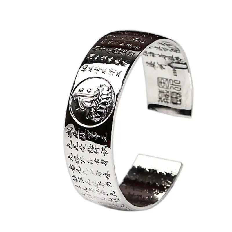 RADHORSE 999 Silver Bangles for Unisex Fine Jewelry Religious text lotus Modeling Classic Style adjustable Bangles
RADHORSE 999 Silver Bangles for Unisex Fine Jewelry Religious text lotus Modeling Classic Style adjustable Bangles